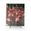 Beautiful Flamingos Shower Curtain - Stunning Bathroom Decor with Tropical Flamingos 