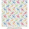 Beautiful Floral Dragonfly Pattern Shower Curtain, Waterproof Fabric Bathroom Curtain