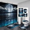 Beautiful Full Moon Bathrooms Shower Curtain