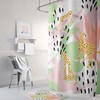 Beautiful Green Jungle Leaf Shower Curtain with Waterproof Fabric for Decorative Bathroom