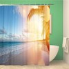 Beautiful Hawaii Cancun Sunrise Shower Curtain With Tropical Beach