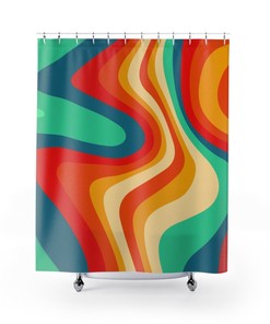 Beautiful Hawaiian Shower Curtain with Plant Lady Bath Decor for Plant Lovers and Urban Jungle Style