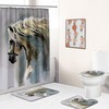 Beautiful Horse Shower Curtain - Rustic Bathroom Decoration 