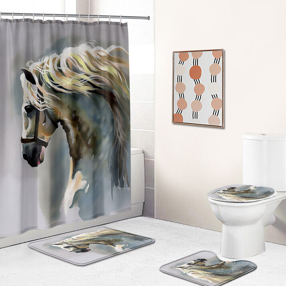 Beautiful Horse Shower Curtain - Rustic Bathroom Decoration