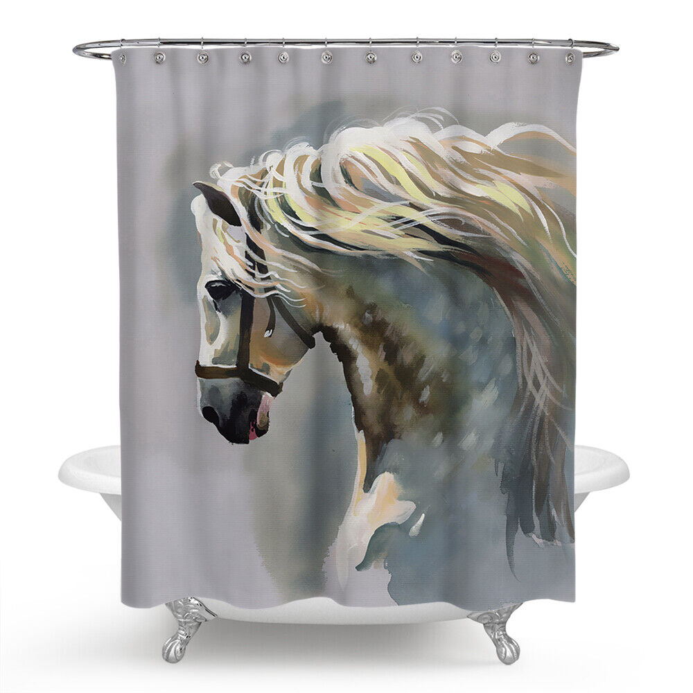 Beautiful Horse Shower Curtain - Rustic Bathroom Decoration