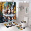 Beautiful Horse Shower Curtain - Rustic Country Bathroom Decor 