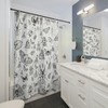 Beautiful Insect Shower Curtain With Detailed Illustrations Of Moths, Dragonflies, Butterflies And Beetles