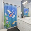 Beautiful Koi Fish Pond Shower Curtain, Transform Your Bathroom Decor