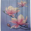 Beautiful Magnolia Paintings Shower Curtain For Elegant Bathroom Decor.