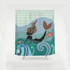 Beautiful Mermaid Shower Curtain Gift - Fish Bathroom Art Sea Creature Print 