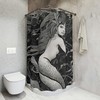 Beautiful Ocean Art Mermaid Print Shower Curtain For Kid'S Bathrooms