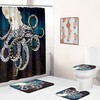 Beautiful Octopus Shower Curtain for a Bathroom Wow Factor.