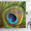 Beautiful Peacock Feather Shower Curtain - Nature-Inspired Bathroom Decor