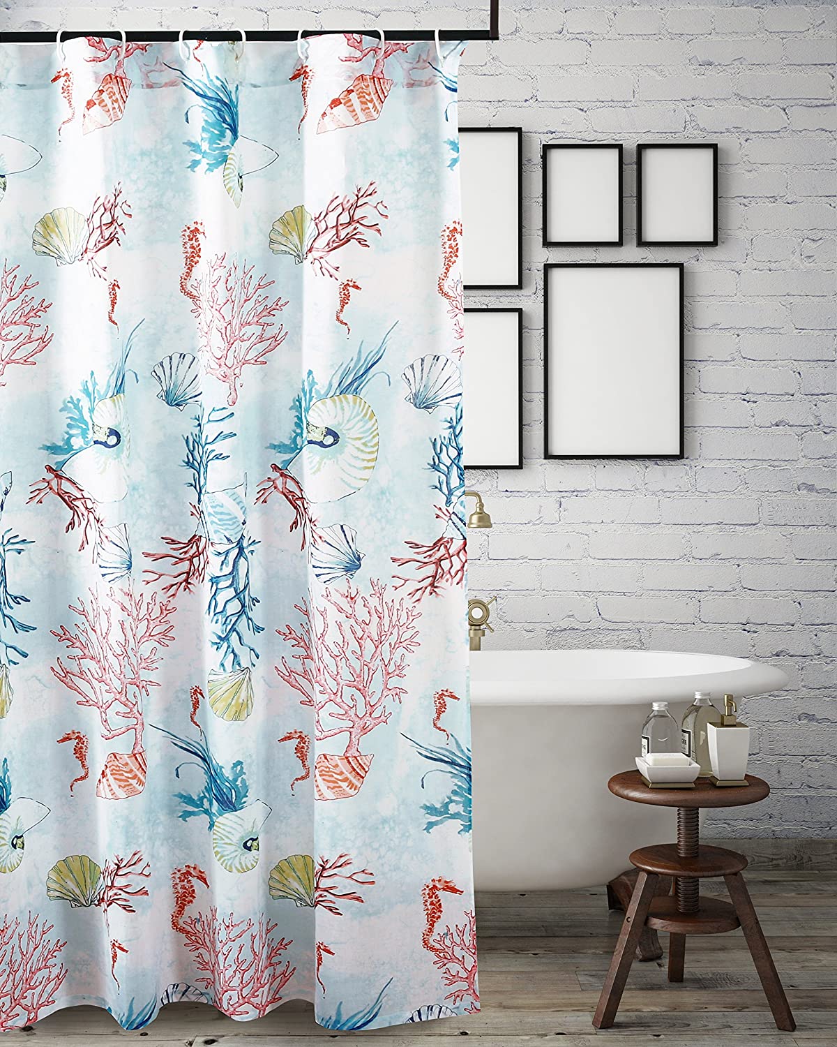 Beautiful Sarasota Shower Curtain From Barefoot Bungalow, Available In One Size And Color