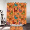 Beautiful South American Llamas Shower Curtain with Multi-Colors and Print for a Cute and Simple Look