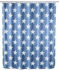 Beautiful Stella Starburst Print Shower Curtain for Bathroom Decor