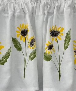 Beautiful Sunflower Valance for Window Decor