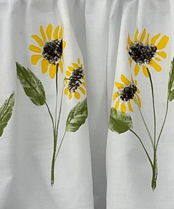 Beautiful Sunflower Valance for Window Decor