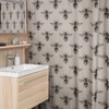 Beautiful Tan Bee Farmhouse Shower Curtain For Bathroom Decor 