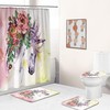 Beautiful Unicorn Horse Flower Shower Curtain for Elegant Bathroom Decor