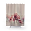 Beautiful Vintage Floral Art Shower Curtain With Deer Print