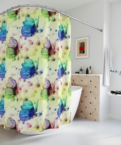 Beautiful Watercolor Butterflies Shower Curtain for Your Dreamy and Ethereal Bathroom