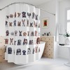 Beautiful Watercolor Style Custom Print Dog Breeds Shower Curtain With Unique Design And Home Decor