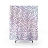 Beautiful William Morris Plant Shower Curtain with Pink Decor and Rainbow Print for Your Bathroom
