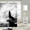 Beautiful Wolf Shower Curtain For Bathroom Decor With Wildlife-Inspired Design