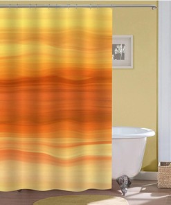 Beautiful Yellow Gold Ombre Shower Curtain for a Luxury Bathroom