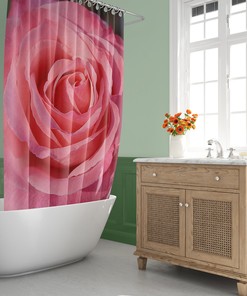 Beautiful and Colorful Rose Shower Curtain for Any Bathroom