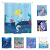 Beauty Fish Printed Shower Curtain - Waterproof for Home Bathing Cover