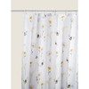 Bee & Daisy Print Shower Curtain Waterproof For Bathroom