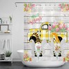 Bee Gnome Shower Curtain Rustic Farmhouse Truck Design