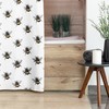 Bee Pattern Print Shower Curtain for Fun and Whimsical Bathroom Decor