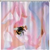 Bee Pattern Shower Curtain Farmhouse Country Bathroom Design
