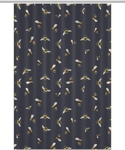 Bee Printed Shower Curtain - This watercolor bee printed shower curtain adds a touch of whimsy to your bathroom decor.