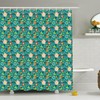 Bee Shower Curtain Fabric Bathroom Decor