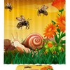 Bee Shower Curtain for a Natural and Wholesome Bathroom Look