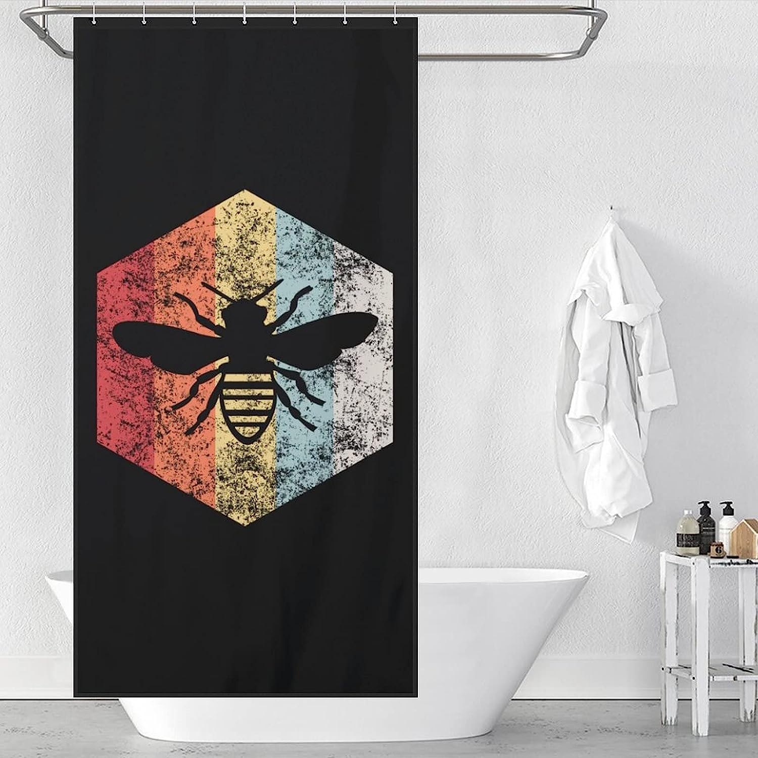 Bee Whisperer Bath Shower Curtain Waterproof Fabrics - Image 3