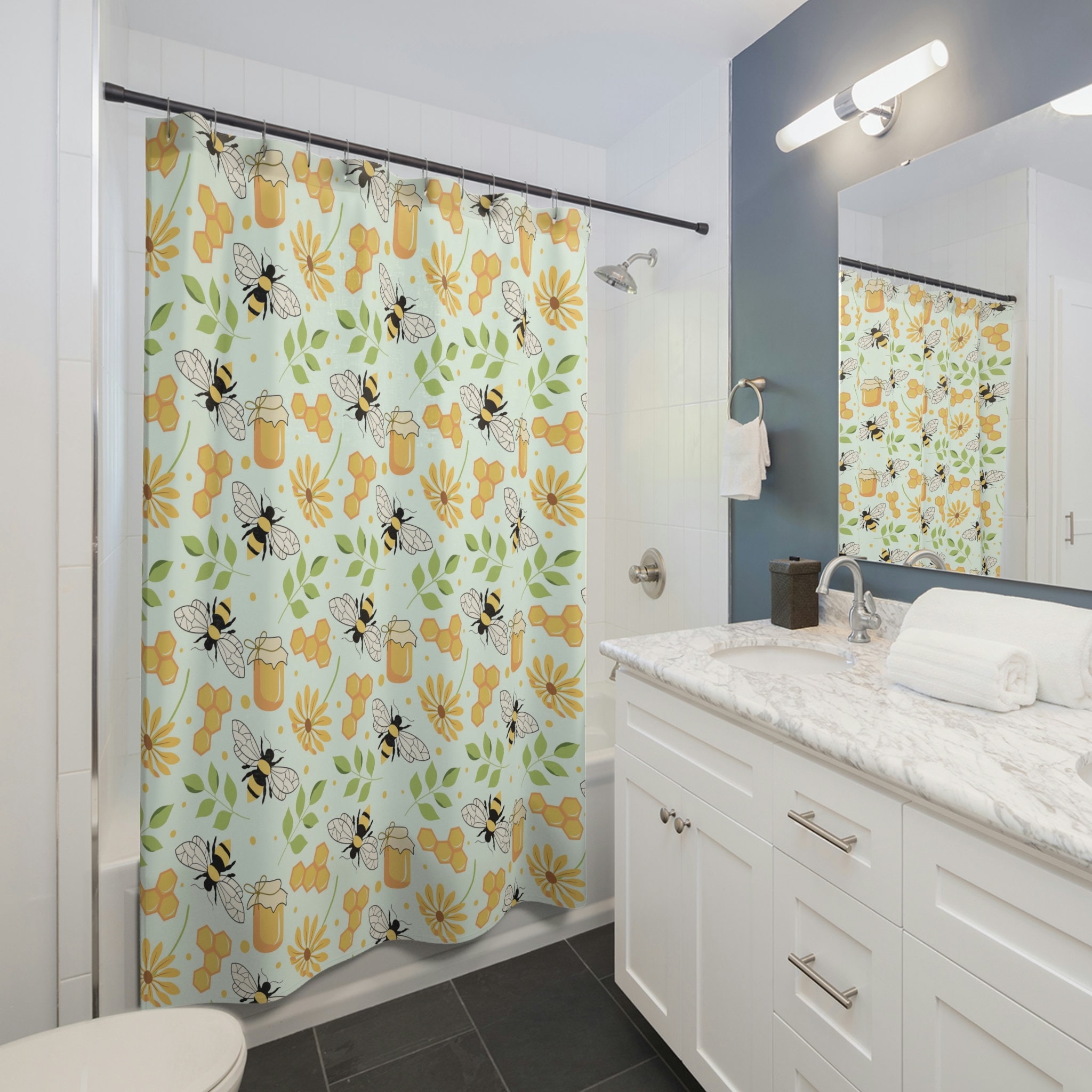 Beekeeper Shower Curtain Gift For Gardener And Beekeeper