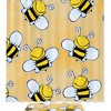 Bees Pattern Shower Curtain Waterproof Fabric Bathroom Design