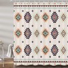 Beige Southwestern Tribal Shower Curtain