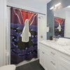 Beluga Whale Shower Curtain for Oceanic Bathroom Decor, 72x72 - Unique Bathroom Decor