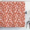 Berries and Amanita Mushroom Shower Curtain - Nature Inspired Bathroom Decor