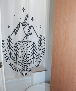 Best Camper Trailer Camping Bathroom Gear Fabric Shower Curtain