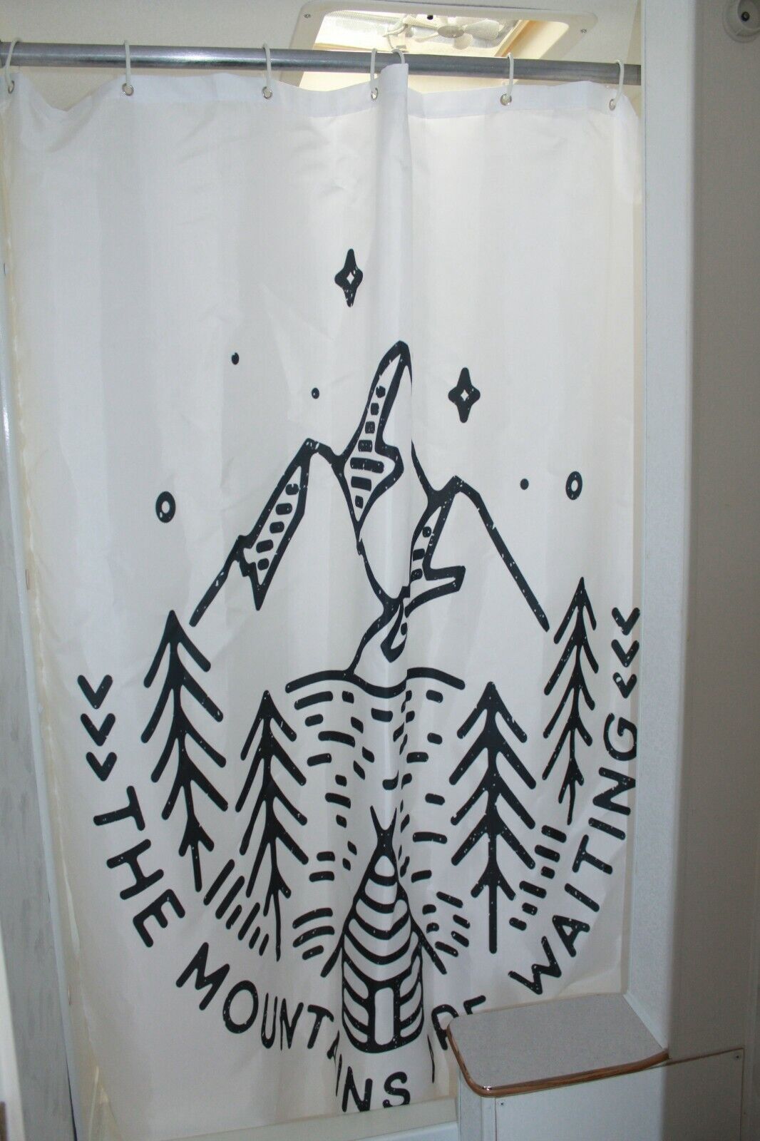 Best Camper Trailer Camping Bathroom Gear Fabric Shower Curtain