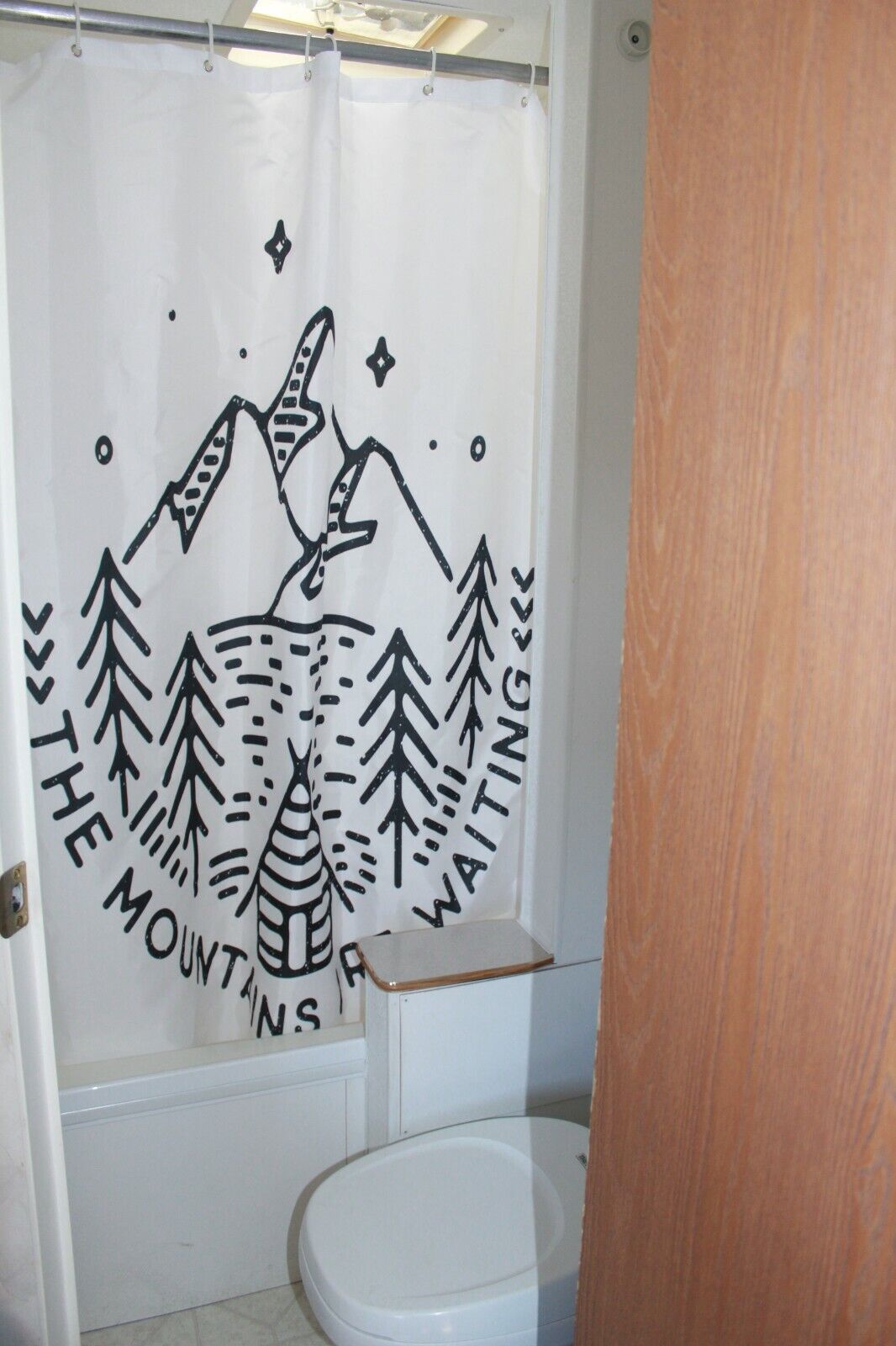 Best Camper Trailer Camping Bathroom Gear Fabric Shower Curtain