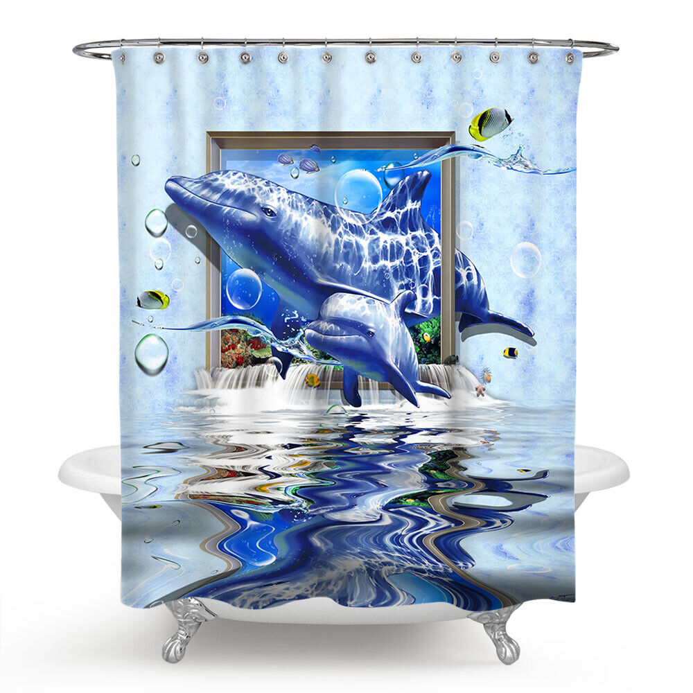 Best Dolphin Shower Curtain - Image 2