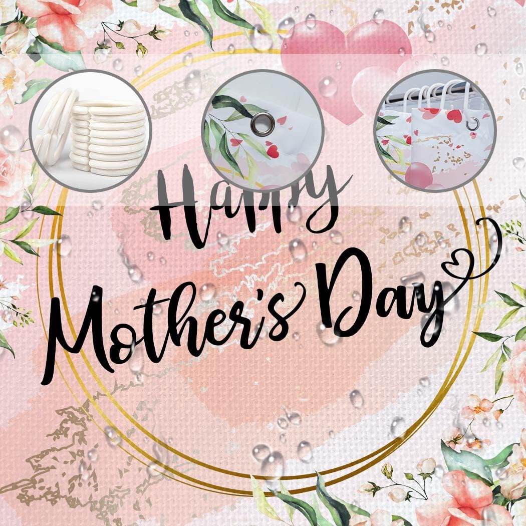 Best Mom in The World Shower Curtain for Mother's Day Bathroom Decor